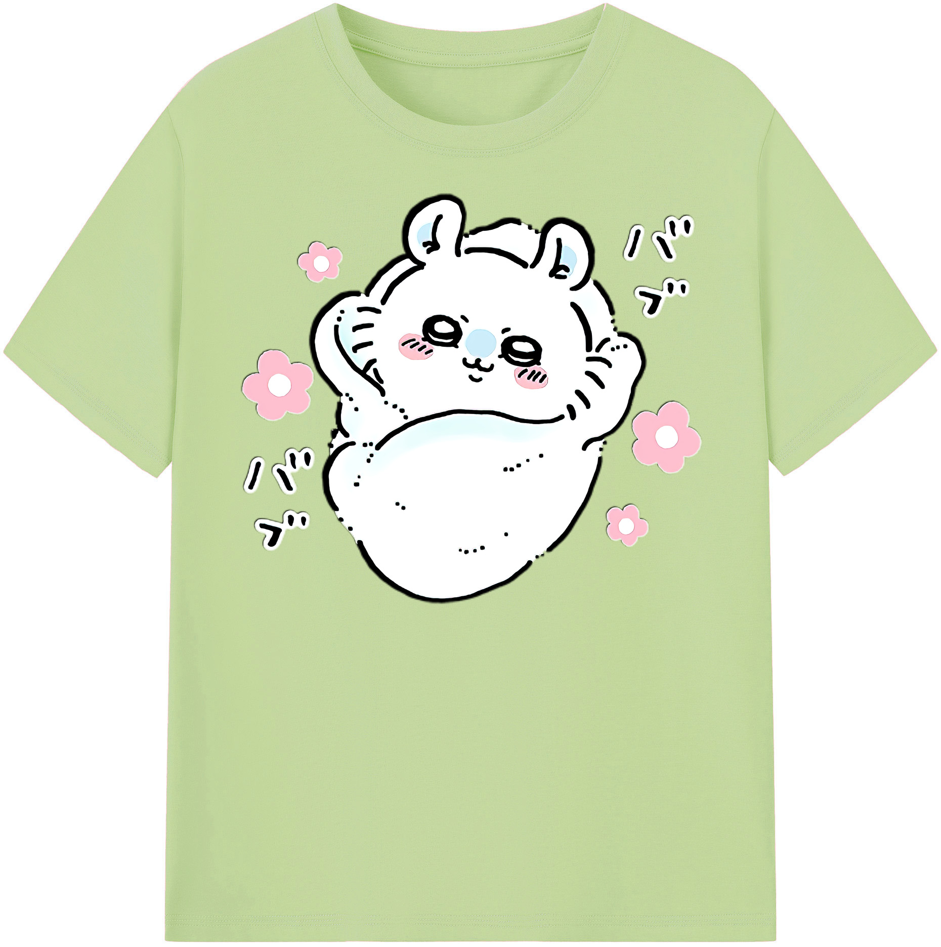 （画像用） ちいかわ モモンガ Chii-kawa Momonga 綿100％半袖Tシャツ（フロントプリント）